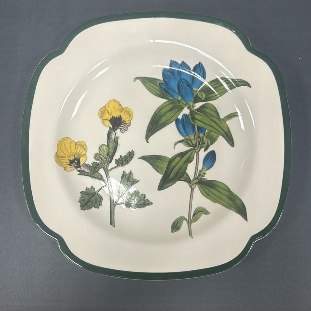 Burgess Botanical by Spode Square Salad Plate. KK145